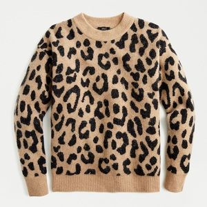J crew leopard sweater size small